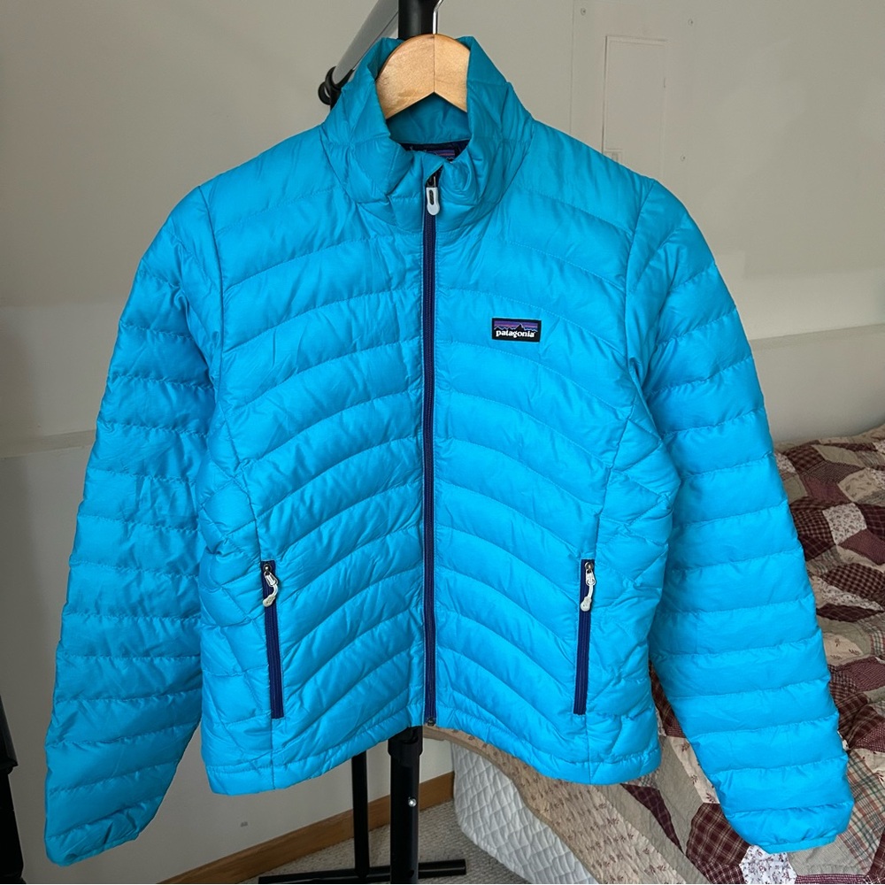 Patagonia Down Sweater Puffer Jacket Blue Women’s Small